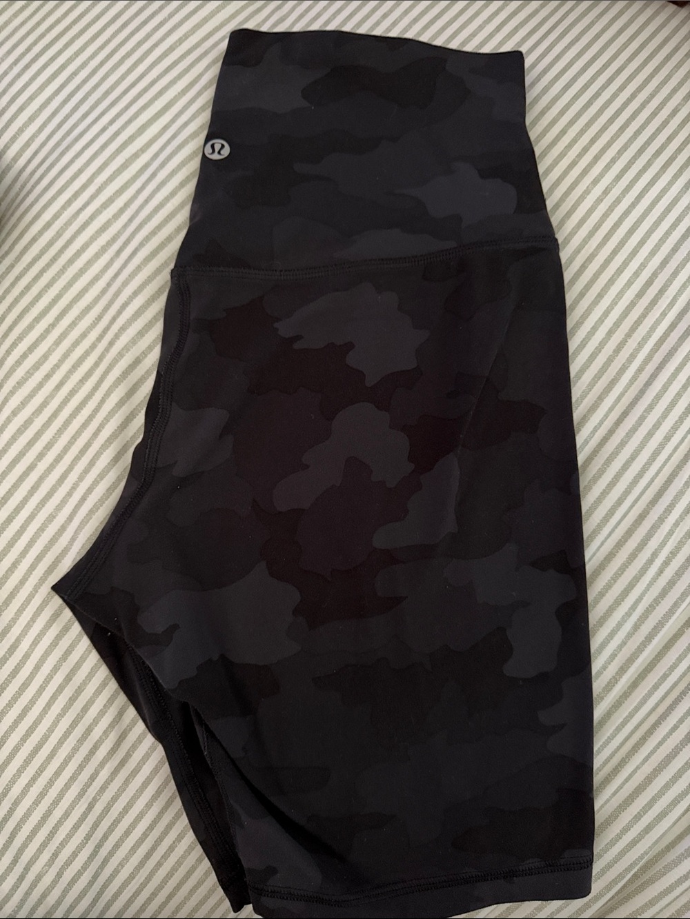 lululemon athletica Black Camo High-Rise Athletic Shorts